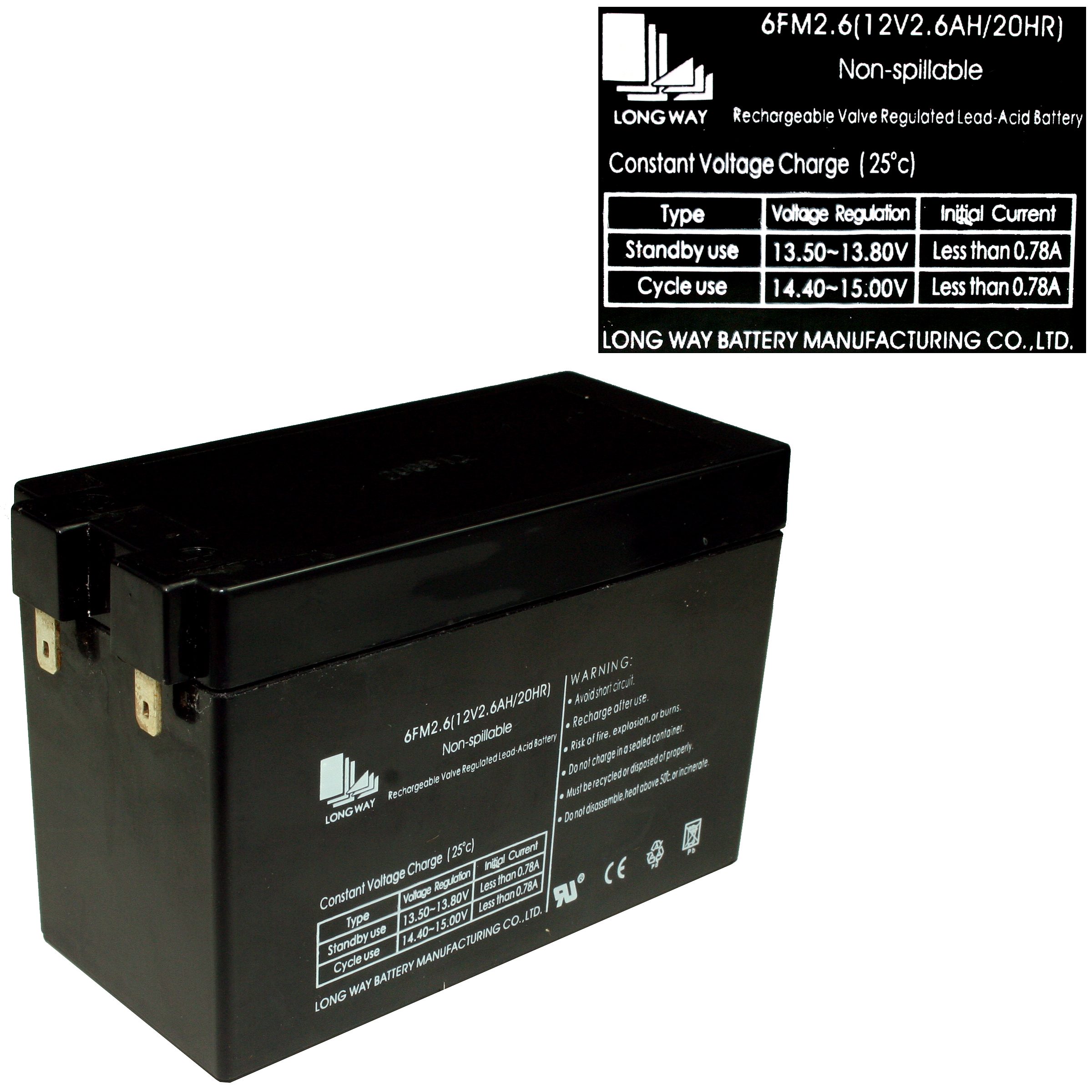 Batteri 12V til 1008081 - reserve